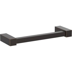 Amerock BH36081BBZ | Golden Champagne Single Post Toilet Paper Holder | 5-7/8 in. (149 mm) Length Toilet Tissue Holder | Monument | Bath Tissue Holder | Bathroom Hardware | Bath Accessories(Oil-rubbed Bronze)