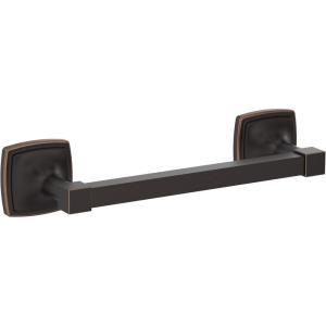 Amerock BH36091CZ | Champagne Bronze Single Post Toilet Paper Holder | 7-1/16 in. (179 mm) Length Toilet Tissue Holder | Stature | Bath Tissue Holder | Bathroom Hardware | Bath Accessories(Oil-rubbed Bronze)