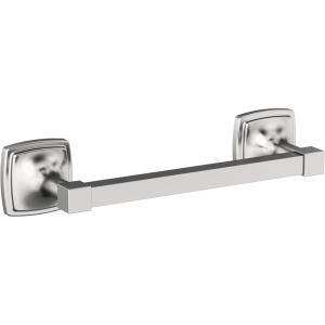 Amerock BH36091CZ | Champagne Bronze Single Post Toilet Paper Holder | 7-1/16 in. (179 mm) Length Toilet Tissue Holder | Stature | Bath Tissue Holder | Bathroom Hardware | Bath Accessories(Chrome)