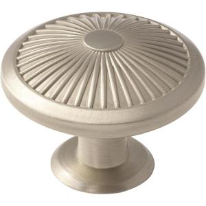 Amerock BP36616BBZ Crawford 1-3/4 in (44 mm) Diameter Golden Champagne Cabinet Knob(Satin Nickel)