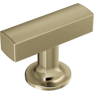 Amerock BP37100G10 | Kitchen Cabinet Knob | Satin Nickel | Everett | 1-3/4 inch (44mm) Length | Cabinet Hardware | Bar Furniture Knob | Dresser Drawer Knob(Golden Champagne)