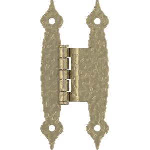 Amerock BPR3406CZ | Cabinet Hinge | 3/8 in (10 mm) Offset Non-Self Closing Face Mount | Champagne Bronze | Kitchen Cabinet Door Hinge | 1 Pair/2 Pack | Functional Hardware(Golden Champagne)