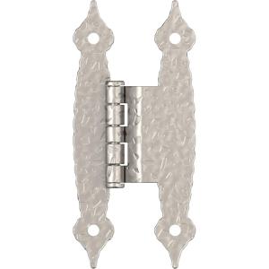 Amerock BPR3406CZ | Cabinet Hinge | 3/8 in (10 mm) Offset Non-Self Closing Face Mount | Champagne Bronze | Kitchen Cabinet Door Hinge | 1 Pair/2 Pack | Functional Hardware(Satin Nickel)