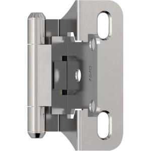 Amerock BPR7540BB Cabinet Hinge 1/2 in (13 mm) Overlay Self Closing Full Wrap Burnished Brass Kitchen Cabinet Door Hinge 1 Pair/2 Pack Functional Hardware(Polished Chrome)