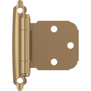 Amerock BPR7629CZ | Face Frame Cabinet Hinge | Variable Overlay Self Closing Face Mount | Champagne Bronze | Kitchen Cabinet Door Hinge | 1 Pair/2 Pack | Functional Hardware(Champagne Bronze)