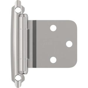 Amerock BPR763026 | Face Frame Cabinet Hinge | Variable Overlay 𝐇inge with Reverse Bevel | Polished Chrome | 2 Pack | Self-Closing 𝐇inge | Face Mount 𝖧inge | Cabinet Door 𝖧inge