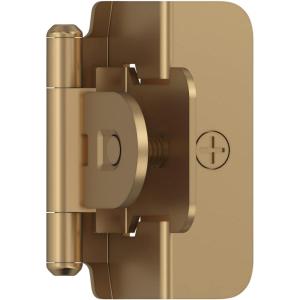 Amerock BPR8704CZ | Cabinet Hinge | 1/2 in (13 mm) Overlay Double Demountable | Champagne Bronze | Kitchen Cabinet Door Hinge | 1 Pair/2 Pack | Functional Hardware(Champagne Bronze)