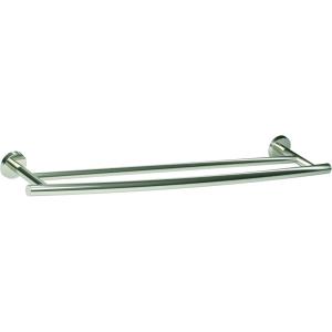 Amerock Corp BH26545PSS Arrondi Double Towel Bar, 24 in (610 mm), Polished Stainless Steel