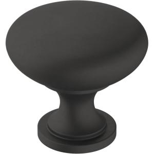Amerock, Era 1-1/4 inch (32mm) Diameter Oil-Rubbed Bronze Cabinet Knob – 10 Pack(Matte Black)