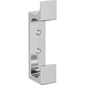 Amerock H37009CZ | Bray Double Prong Decorative Wall Hook | Champagne Bronze Hook for Coats, Hats, Backpacks, Bags | Hooks for Bathroom, Bedroom, Closet, Entryway, Laundry Room, Office(Chrome)