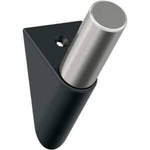 Amerock HBX37011MBG10 | Acclivity Single Prong Decorative Wall Hook | Matte Black/Satin Nickel Hook for Coats, Hats, Backpacks, Bags | Hooks for Bathroom, Bedroom, Closet, Entryway(Matte Black/Satin Nickel)