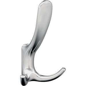 Amerock HBX37013CZ | Finesse Triple Prong Decorative Wall Hook | Champagne Bronze Hook for Coats, Hats, Backpacks, Bags | Hooks for Bathroom, Bedroom, Closet, Entryway, Laundry Room, Office(Chrome)