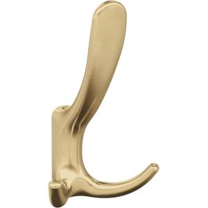 Amerock HBX37013CZ | Finesse Triple Prong Decorative Wall Hook | Champagne Bronze Hook for Coats, Hats, Backpacks, Bags | Hooks for Bathroom, Bedroom, Closet, Entryway, Laundry Room, Office(Champagne Bronze)
