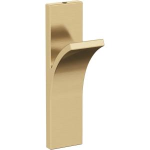 Amerock HBX37014G10 | Apex Single Prong Decorative Wall Hook | Satin Nickel Hook for Coats, Hats, Backpacks, Bags | Hooks for Bathroom, Bedroom, Closet, Entryway, Laundry Room, Office(Champagne Bronze)