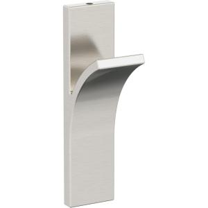 Amerock HBX37014G10 | Apex Single Prong Decorative Wall Hook | Satin Nickel Hook for Coats, Hats, Backpacks, Bags | Hooks for Bathroom, Bedroom, Closet, Entryway, Laundry Room, Office(Satin Nickel)