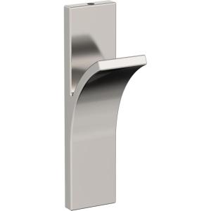 Amerock HBX37014G10 | Apex Single Prong Decorative Wall Hook | Satin Nickel Hook for Coats, Hats, Backpacks, Bags | Hooks for Bathroom, Bedroom, Closet, Entryway, Laundry Room, Office(Polished Nickel)