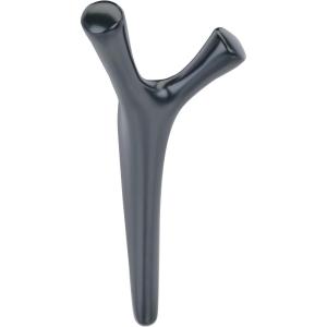 Amerock HBX37016G10 | Kodiak Triple Prong Decorative Wall Hook | Satin Nickel Hook for Coats, Hats, Backpacks, Bags | Hooks for Bathroom, Bedroom, Closet, Entryway, Laundry Room, Office(Matte Black)