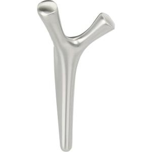 Amerock HBX37016G10 | Kodiak Triple Prong Decorative Wall Hook | Satin Nickel Hook for Coats, Hats, Backpacks, Bags | Hooks for Bathroom, Bedroom, Closet, Entryway, Laundry Room, Office(Satin Nickel)