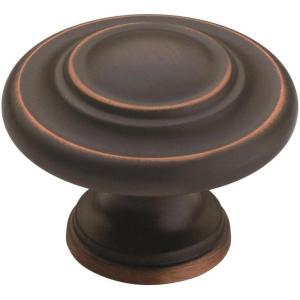 Amerock Inspirations 1-5/16 inch (33mm) Diameter Oil-Rubbed Bronze Cabinet Knob – 10 Pack(Oil Rubbed Bronze)