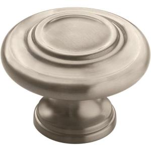 Amerock Inspirations 1-5/16 inch (33mm) Diameter Oil-Rubbed Bronze Cabinet Knob – 10 Pack(Satin Nickel)