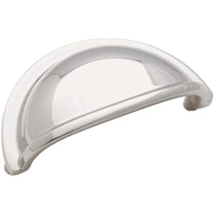 Amerock Solid Brass Cup Pull (BP4235-ORB)(Polished Chrome)