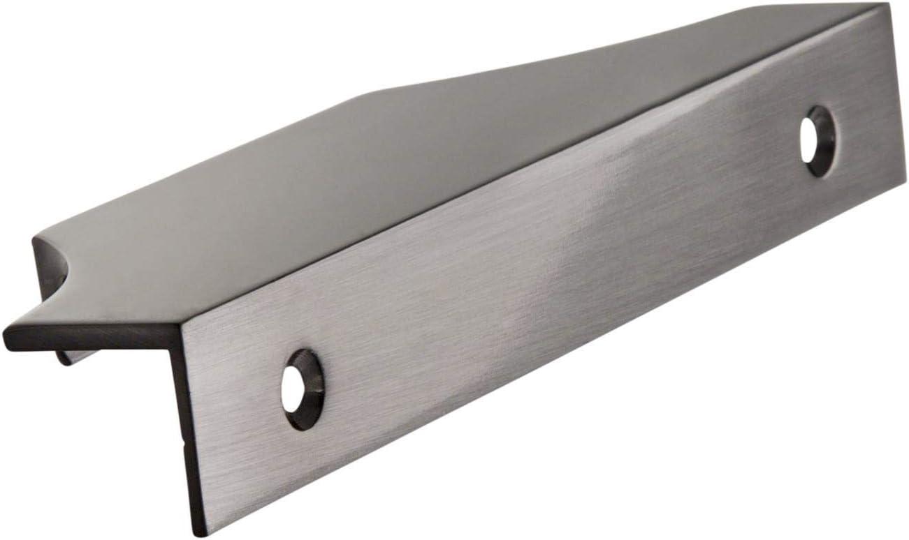 imageAmerock Cabinet Edge Pull Satin Nickel 4916 inch 116 mm Center to Center Extent 1 Pack Drawer Pull Drawer Handle Cabinet HardwareBlack Chrome
