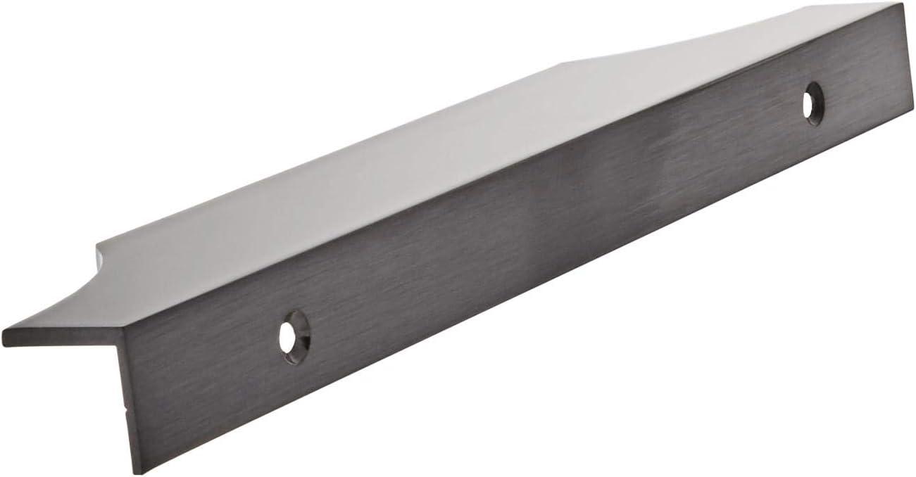 imageAmerock Cabinet Edge Pull Satin Nickel 4916 inch 116 mm Center to Center Extent 1 Pack Drawer Pull Drawer Handle Cabinet HardwareBlack Chrome