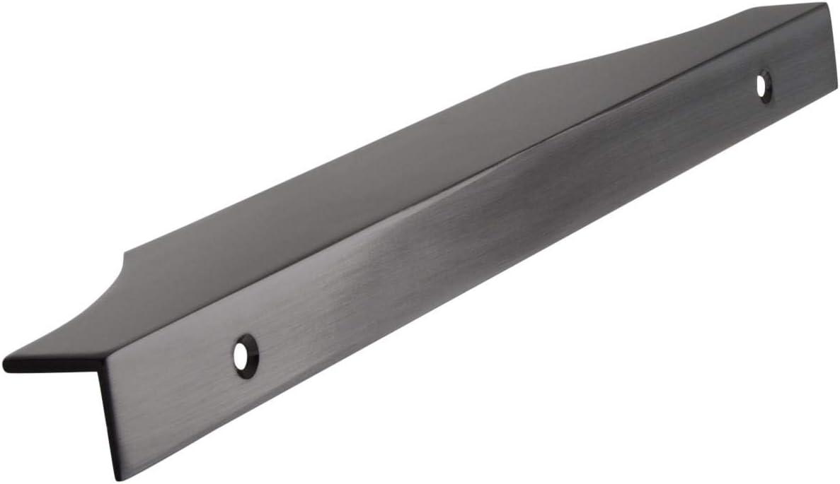 imageAmerock Cabinet Edge Pull Satin Nickel 4916 inch 116 mm Center to Center Extent 1 Pack Drawer Pull Drawer Handle Cabinet HardwareBlack Chrome