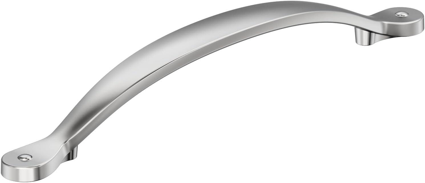 imageAmerock Cabinet Pull Matte Black 3 inch 76 mm Center to Center Inspirations 1 Pack Drawer Pull Drawer Handle Cabinet HardwarePolished Chrome