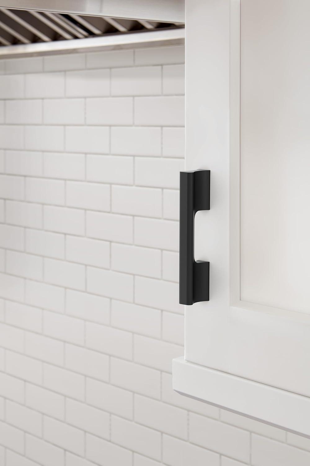 imageAmerock Cabinet Pull Matte Black 6516 inch 160 mm CentertoCenter Status 1 Pack Drawer Pull Cabinet Handle Cabinet HardwareMatte Black