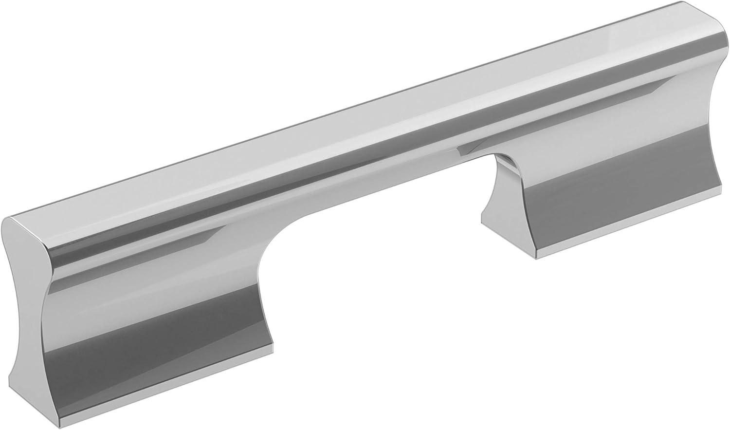 imageAmerock Cabinet Pull Matte Black 6516 inch 160 mm CentertoCenter Status 1 Pack Drawer Pull Cabinet Handle Cabinet HardwarePolished Chrome