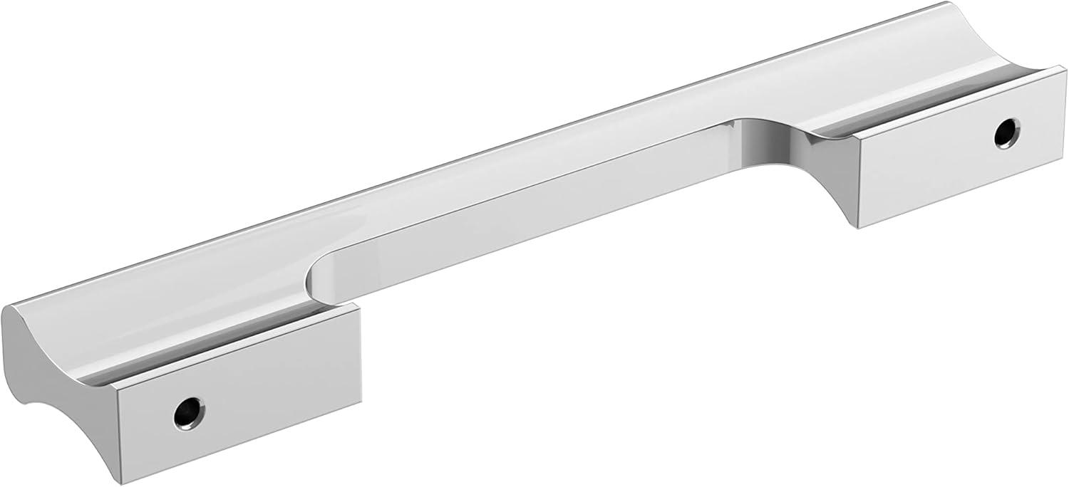 imageAmerock Cabinet Pull Matte Black 6516 inch 160 mm CentertoCenter Status 1 Pack Drawer Pull Cabinet Handle Cabinet HardwarePolished Chrome