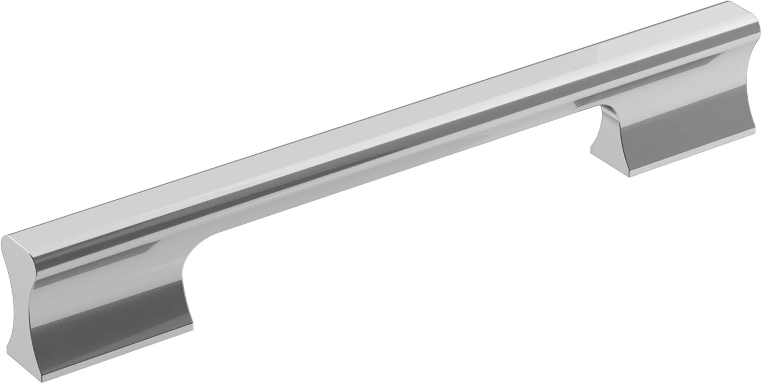 imageAmerock Cabinet Pull Matte Black 6516 inch 160 mm CentertoCenter Status 1 Pack Drawer Pull Cabinet Handle Cabinet HardwarePolished Chrome