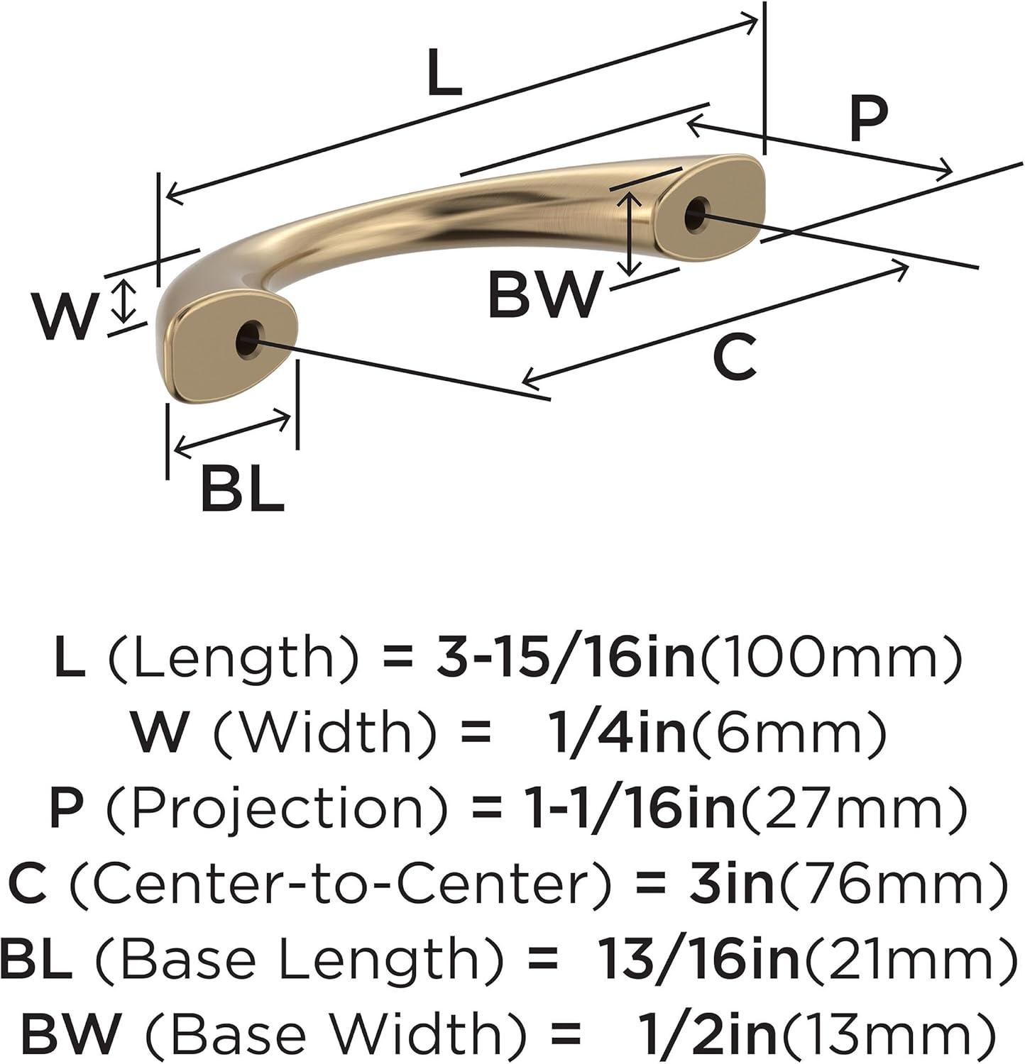 imageAmerock Cabinet Pull Satin Nickel 334 inch 96 mm Center to Center Vaile 10 Pack Drawer Pull Drawer Handle Cabinet HardwareChampagne Bronze