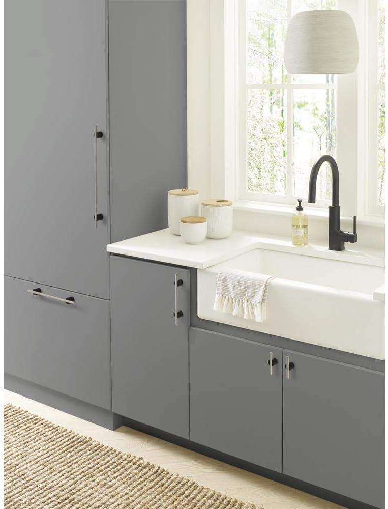 imageAmerock Cabinet Pull Silver Champagne 58 inch 16 mm Center to Center Transcendent 1 Pack Drawer Pull Drawer Handle Cabinet HardwareMatte BlackPolished Nickel