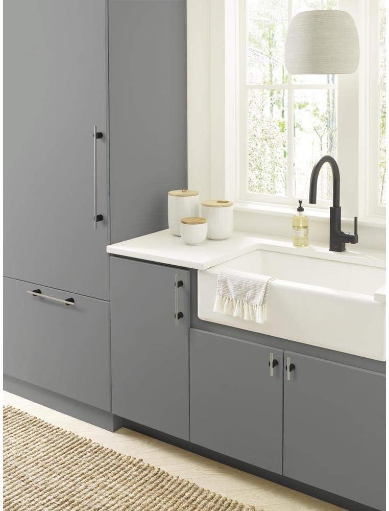 imageAmerock Cabinet Pull Silver Champagne 58 inch 16 mm Center to Center Transcendent 1 Pack Drawer Pull Drawer Handle Cabinet HardwareMatte BlackPolished Nickel