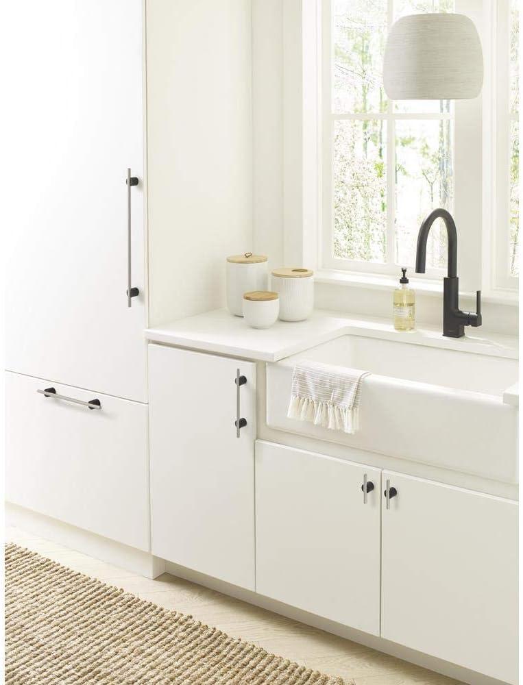 imageAmerock Cabinet Pull Silver Champagne 58 inch 16 mm Center to Center Transcendent 1 Pack Drawer Pull Drawer Handle Cabinet HardwareMatte BlackPolished Nickel