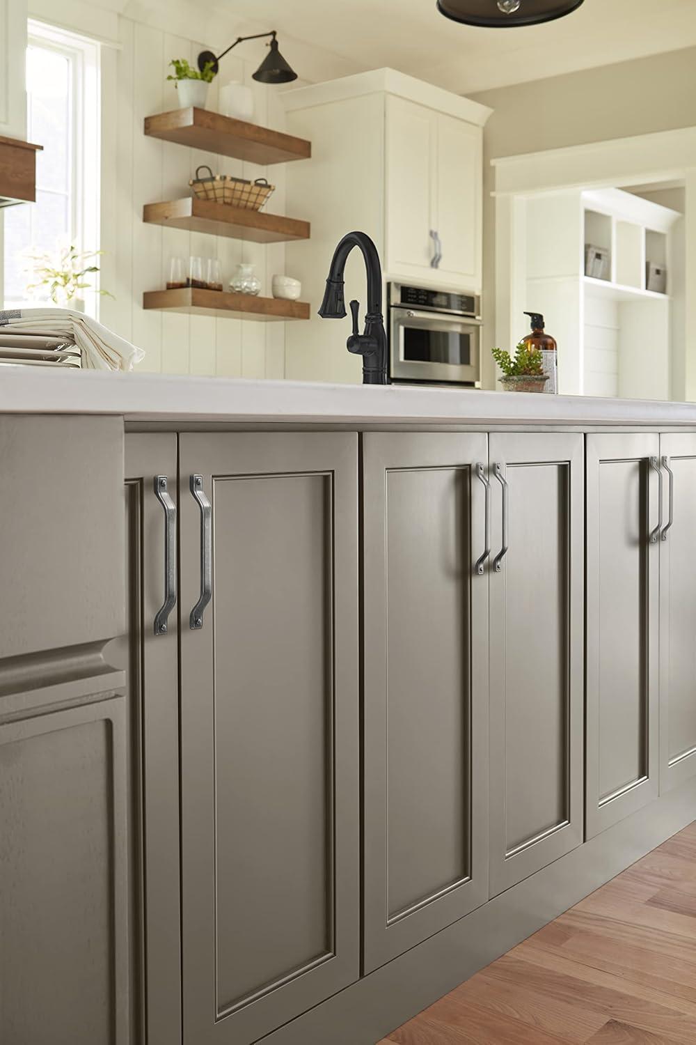 imageAmerock Kitchen Cabinet Pull Antique Iron 6516 in 160 mm CentertoCenter Jolene 1 Pack Furniture Hardware Cabinet Handle Bathroom Drawer PullAntique Iron