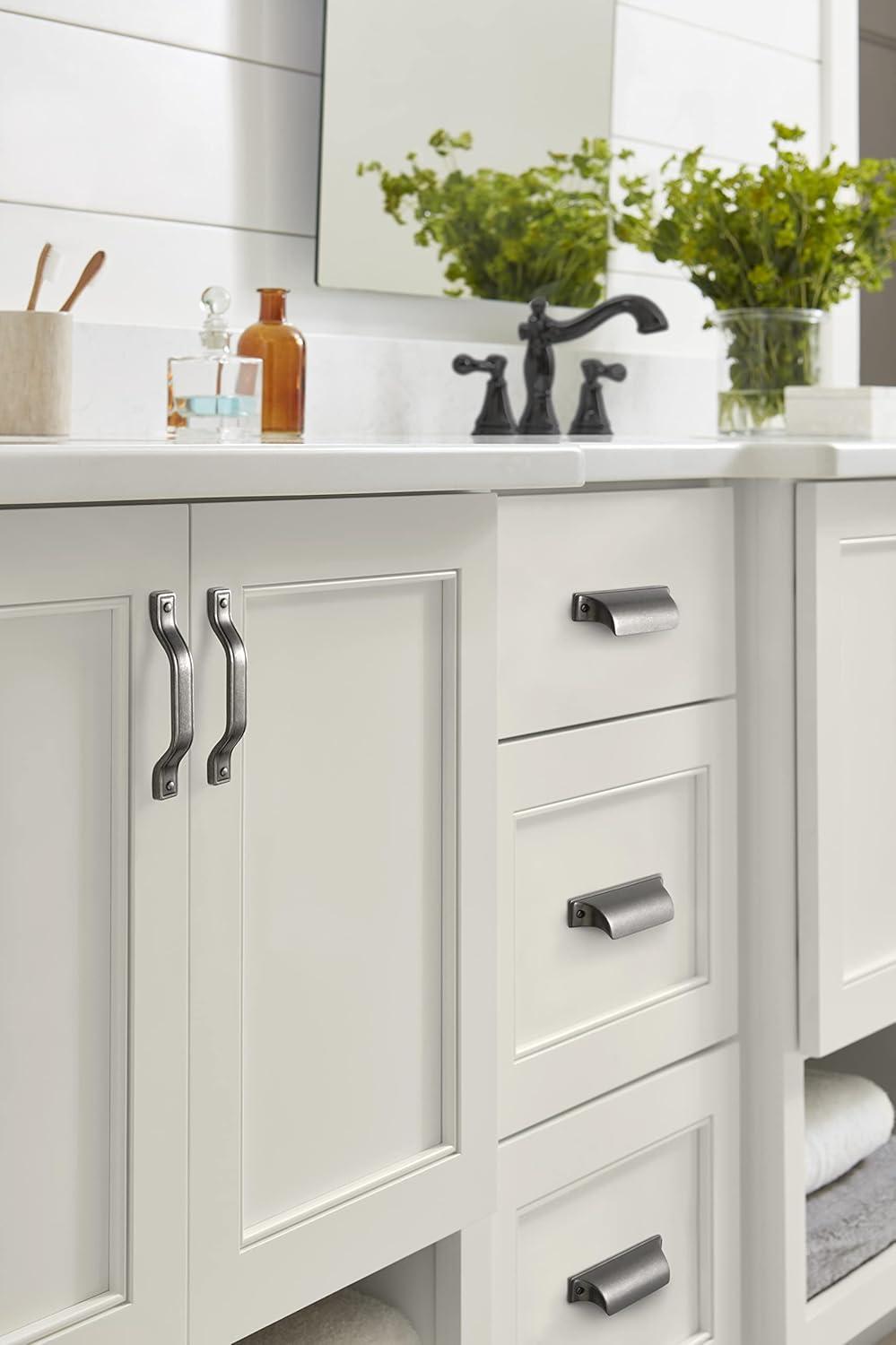 imageAmerock Kitchen Cabinet Pull Antique Iron 6516 in 160 mm CentertoCenter Jolene 1 Pack Furniture Hardware Cabinet Handle Bathroom Drawer PullAntique Iron