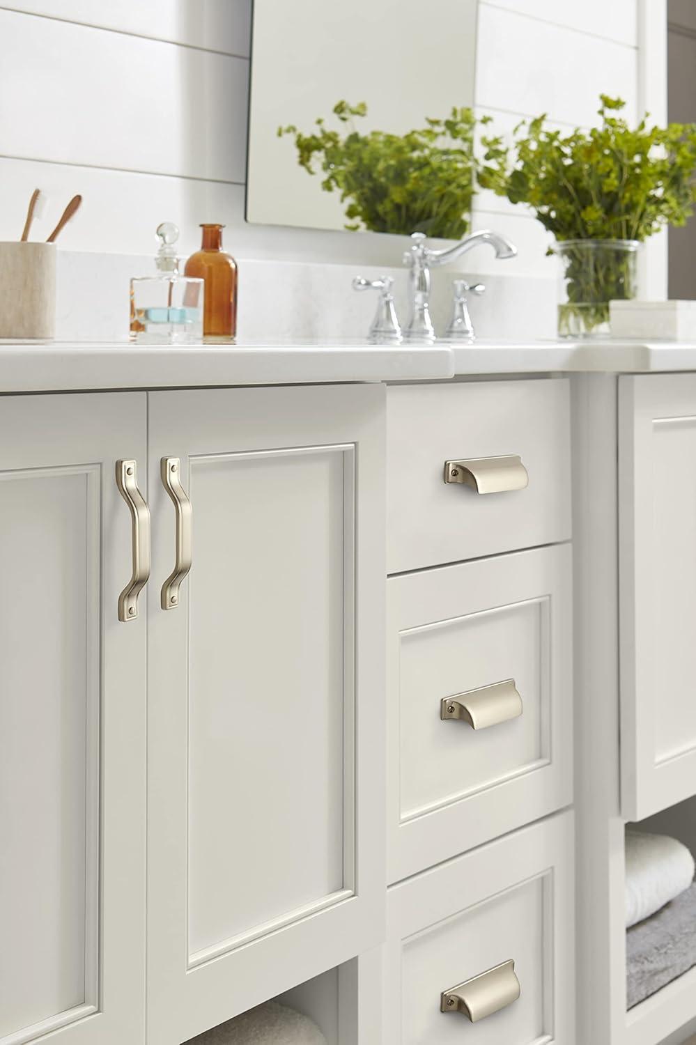 imageAmerock Kitchen Cabinet Pull Antique Iron 6516 in 160 mm CentertoCenter Jolene 1 Pack Furniture Hardware Cabinet Handle Bathroom Drawer PullSilver Champagne
