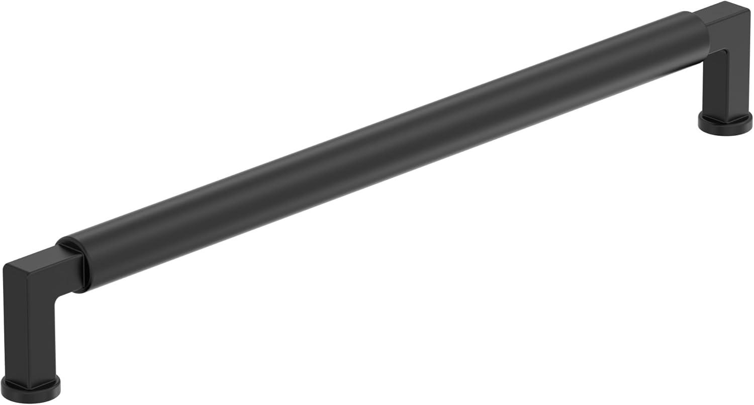 imageAmerock Balon 12 inch 305mm CentertoCenter Polished Chrome Appliance Pull BP3749026Matte Black