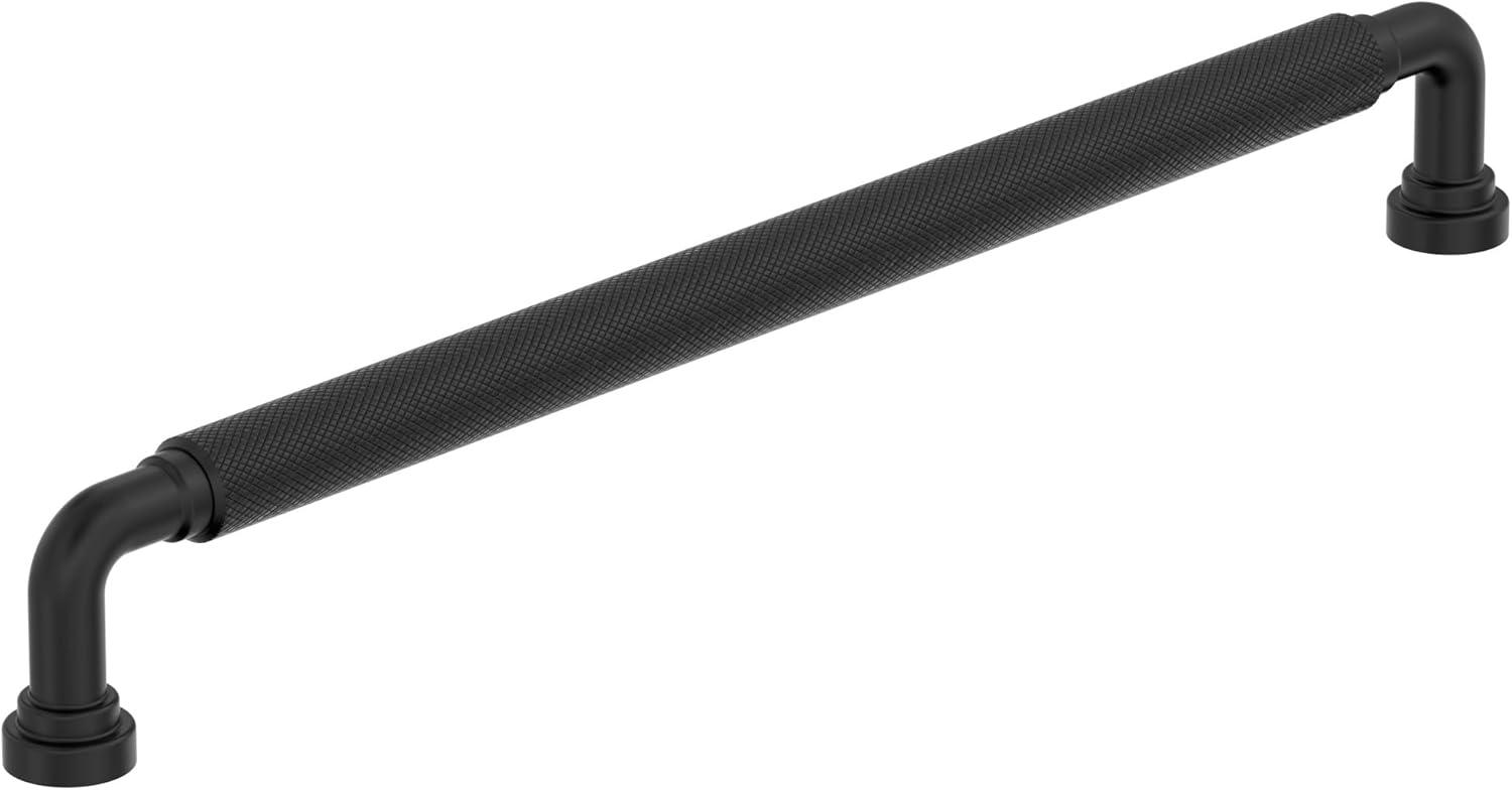 imageAmerock Collet 1258 inch 320mm CentertoCenter Polished Chrome Cabinet Pull BP3768826Matte Black