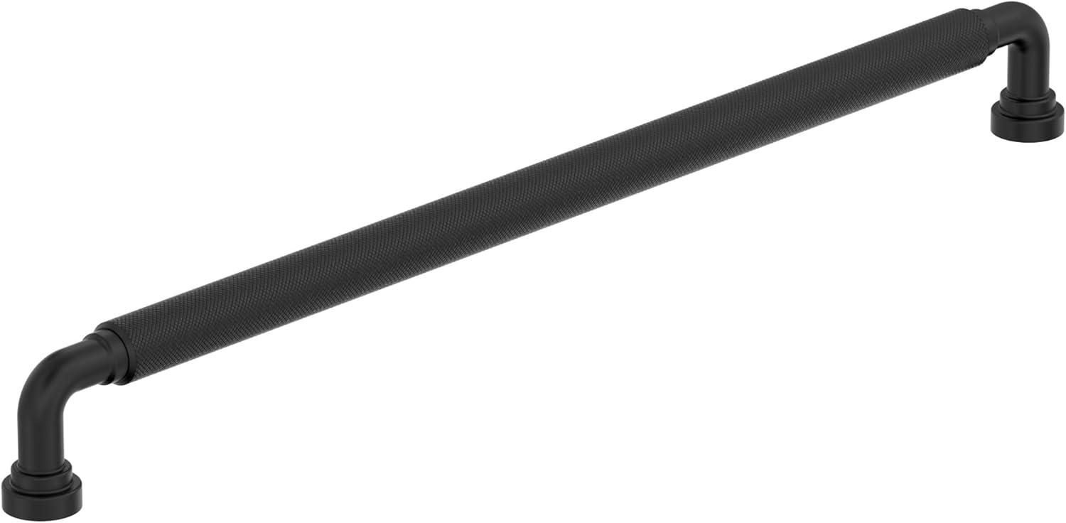 imageAmerock Collet 1258 inch 320mm CentertoCenter Polished Chrome Cabinet Pull BP3768826Matte Black