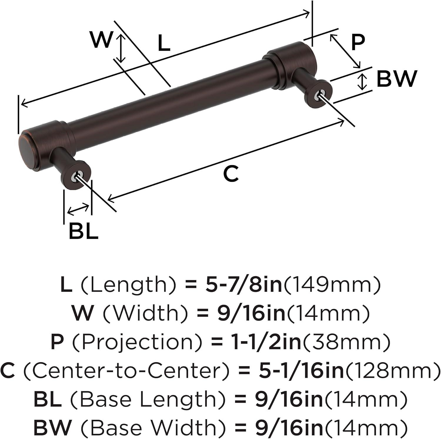 imageAmerock Faircrest 3 inch 76mm CentertoCenter Champagne Bronze Cabinet Pull BP37462CZOil Rubbed Bronze