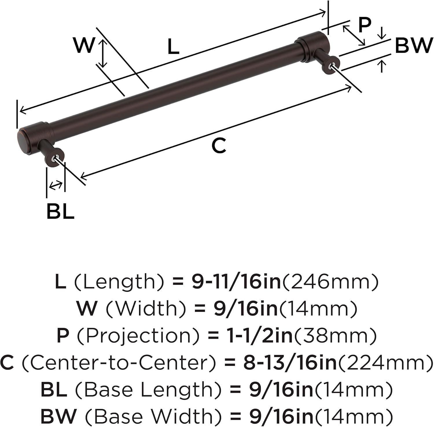 imageAmerock Faircrest 3 inch 76mm CentertoCenter Champagne Bronze Cabinet Pull BP37462CZOil Rubbed Bronze
