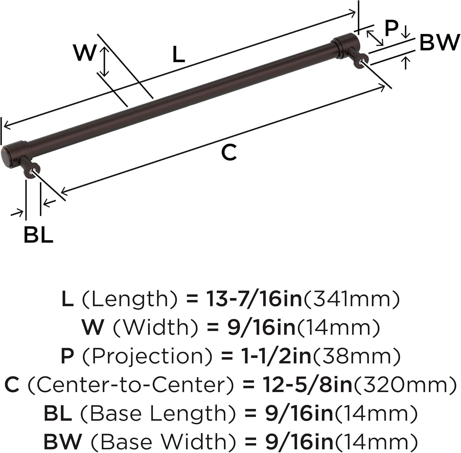 imageAmerock Faircrest 3 inch 76mm CentertoCenter Champagne Bronze Cabinet Pull BP37462CZOil Rubbed Bronze