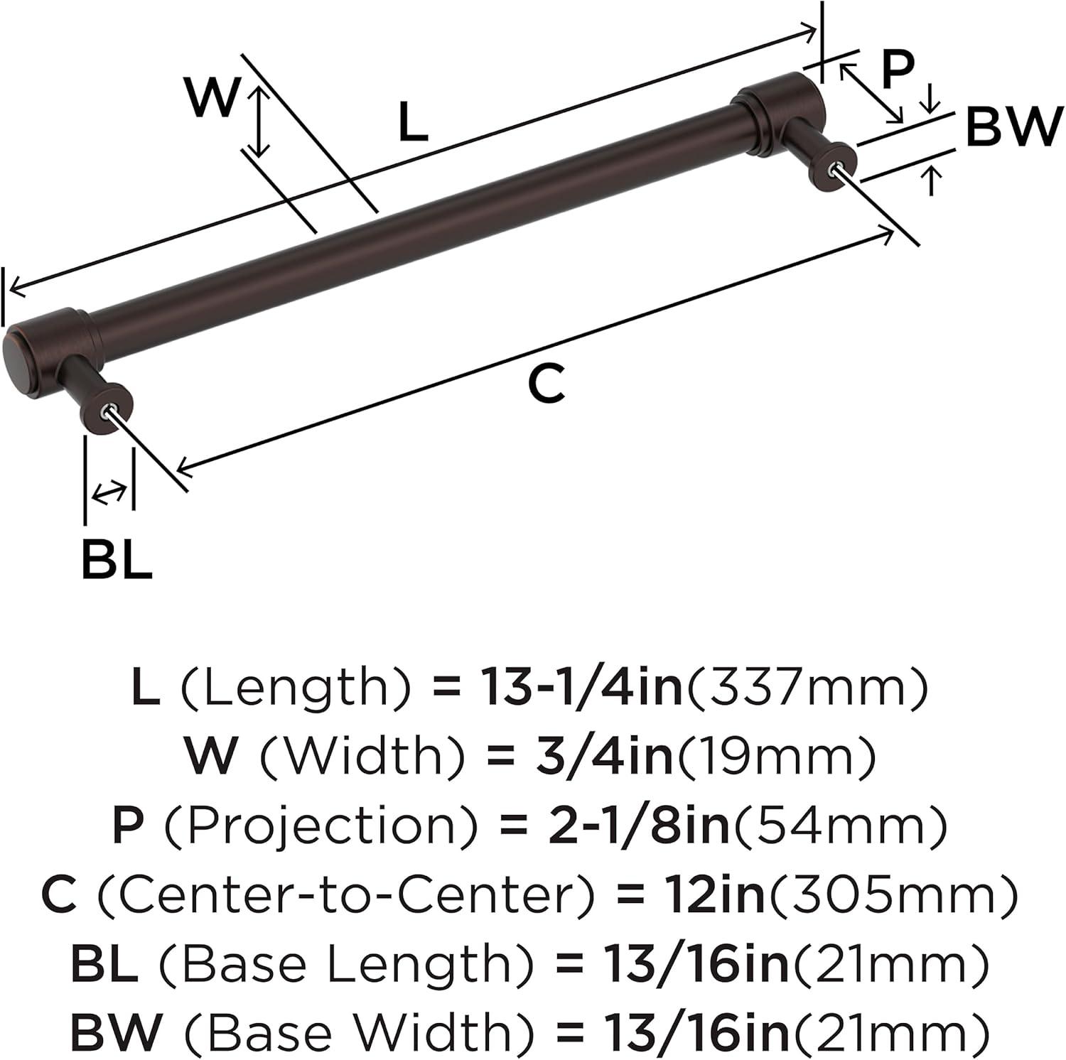 imageAmerock Faircrest 3 inch 76mm CentertoCenter Champagne Bronze Cabinet Pull BP37462CZOil Rubbed Bronze