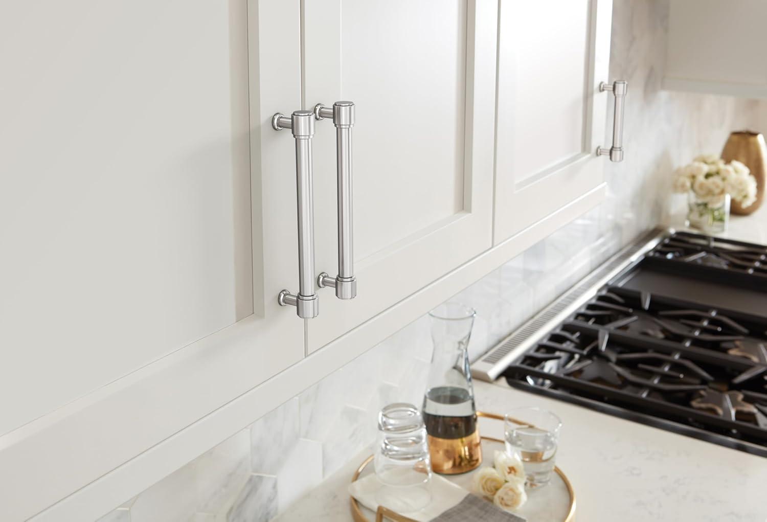 imageAmerock Faircrest 3 inch 76mm CentertoCenter Champagne Bronze Cabinet Pull BP37462CZPolished Chrome
