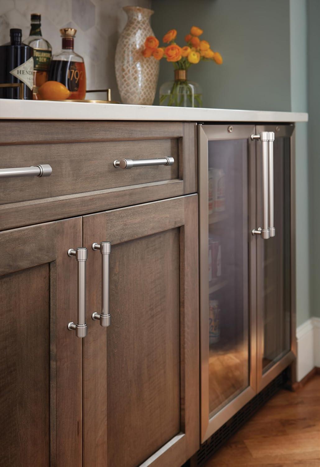 imageAmerock Faircrest 3 inch 76mm CentertoCenter Champagne Bronze Cabinet Pull BP37462CZPolished Chrome