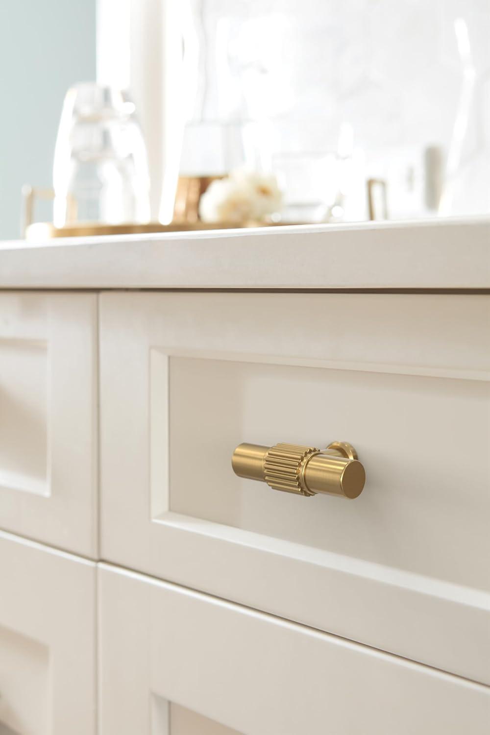 imageAmerock Farewind 114 inch 32mm Diameter Satin Nickel Cabinet Knob BP37800G10Champagne Bronze
